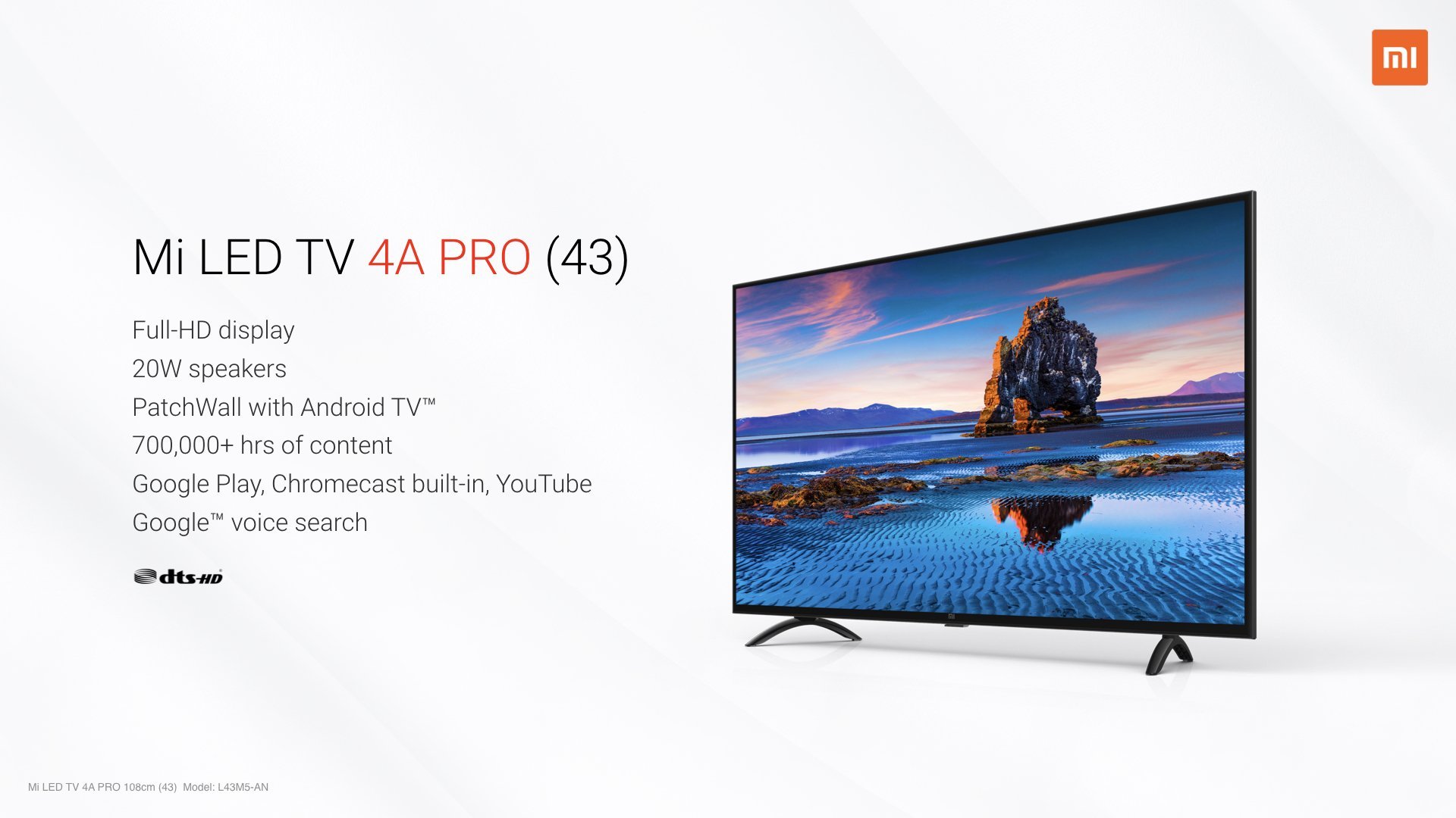 Mi LED TV 4A Pro 43" 