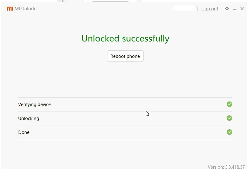 Mi Unlock Tool