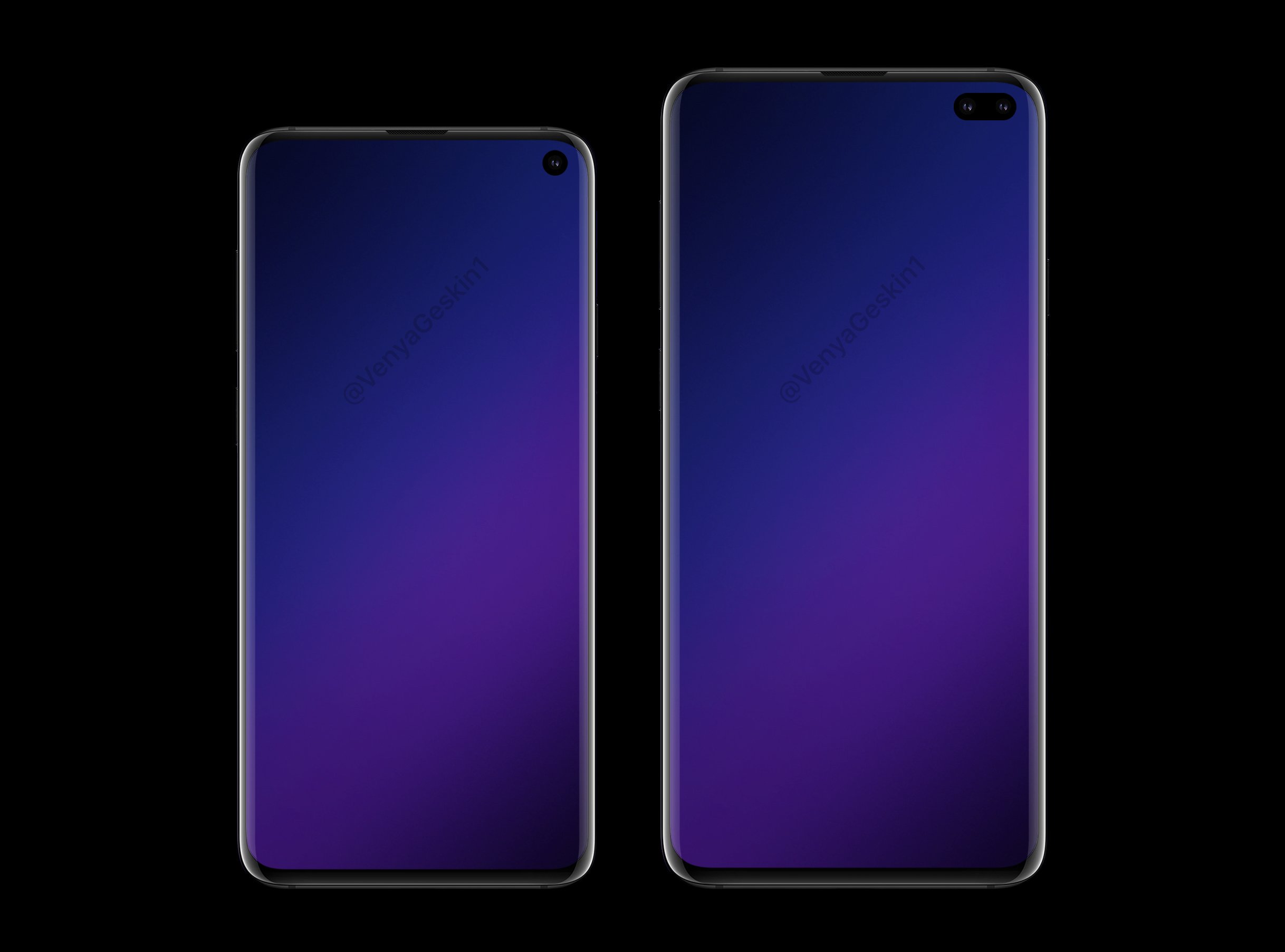 Samsung Galaxy S10 & 10+ Render_2 Source: @VenyaGeskin1/Twitter