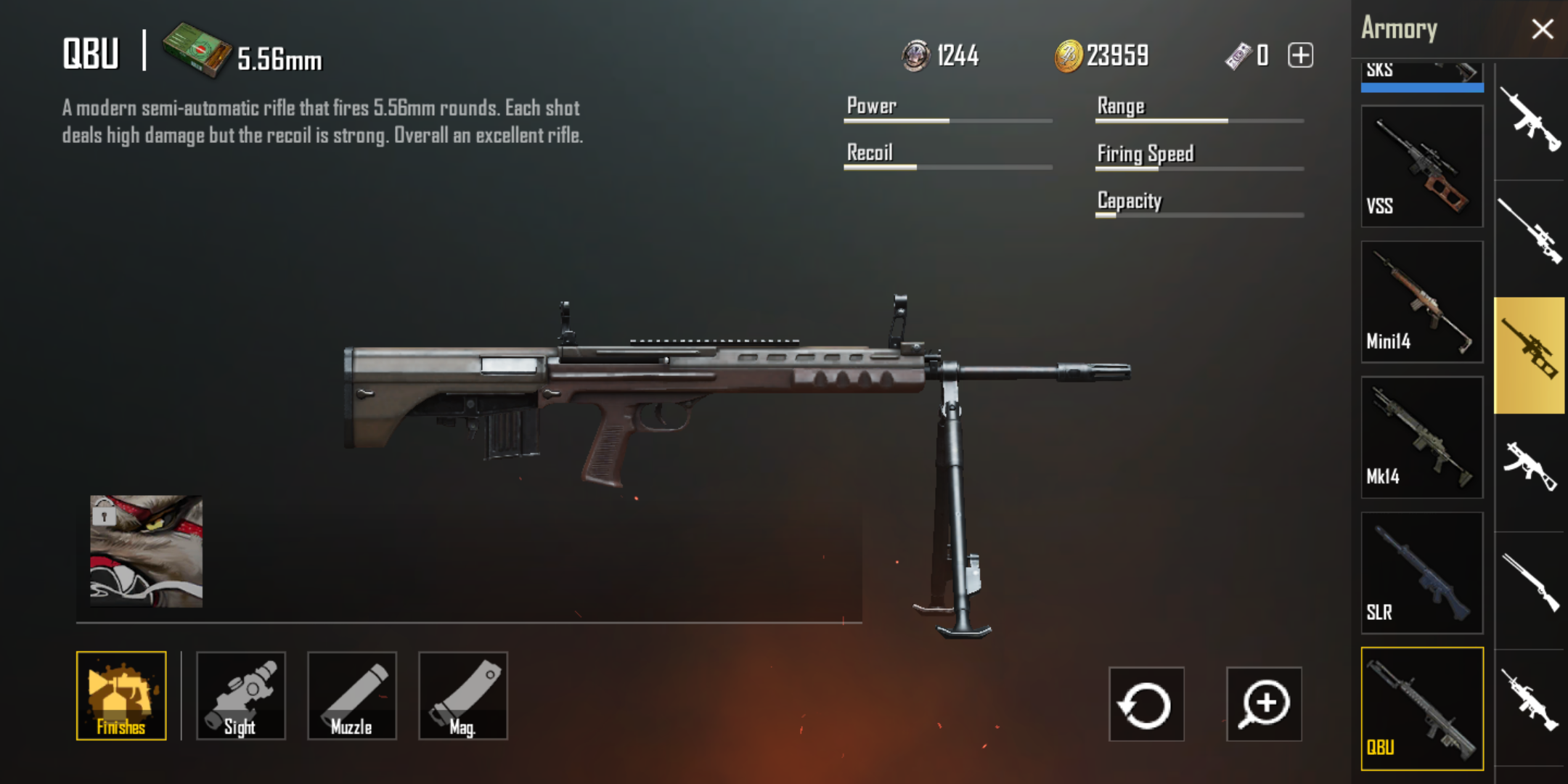 Image Showing QBU a new DMR added to PUBG Mobile