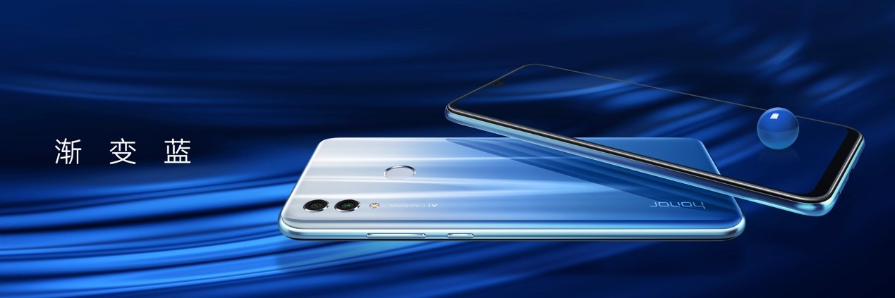 Image showing the Honor 10 Lite in Blue and White Gradient 